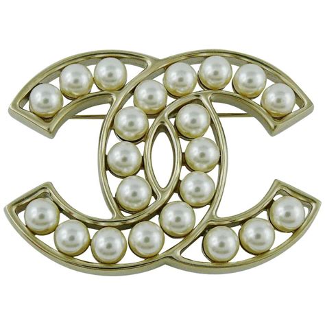 chanel pearl broach|chanel brooch price.